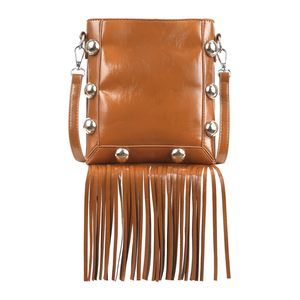Leather Fringe Messenger Bag Mini Hobo Crossbody Tassel Shoulder XD
